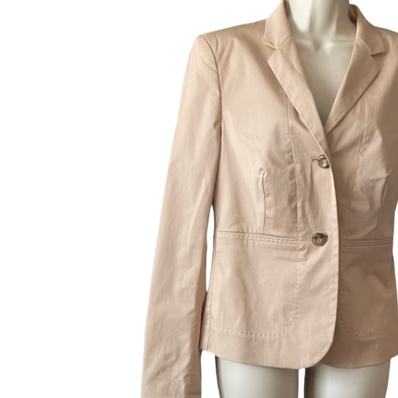 Escada Sport Light Chino Khaki Blazer Jacket Size 42/ Large Classic Career - Picture 2 of 16